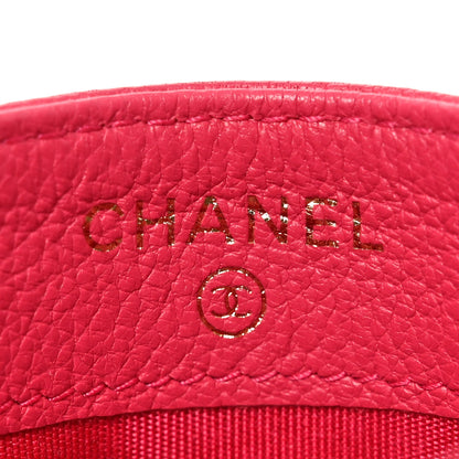 Chanel Goatskin Timeless CC Card Holder Fuchsia 6 of 7