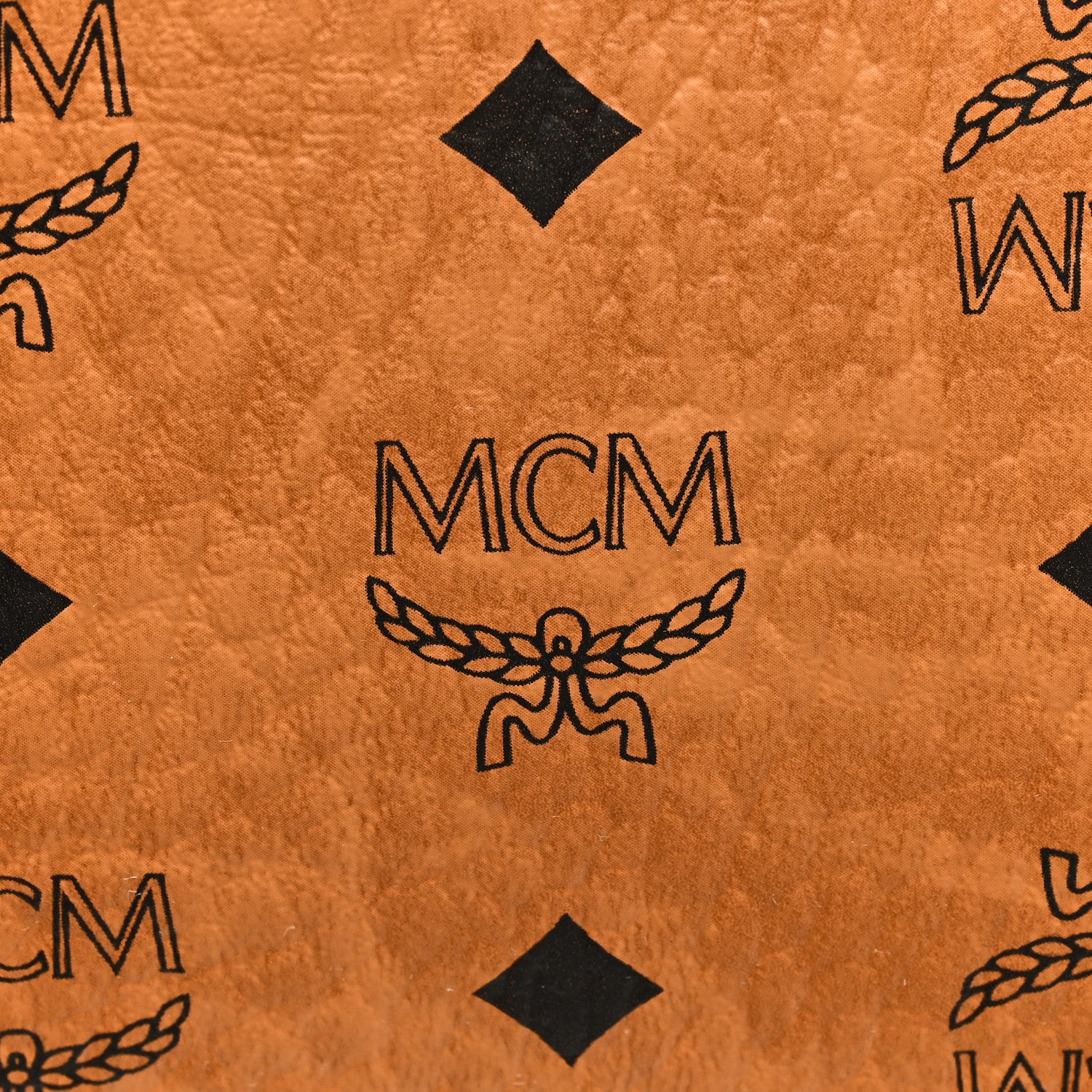 MCM Visetos Envelope Clutch Cognac 6 of 6