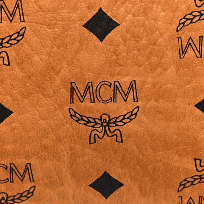 MCM Visetos Envelope Clutch Cognac 6 of 6