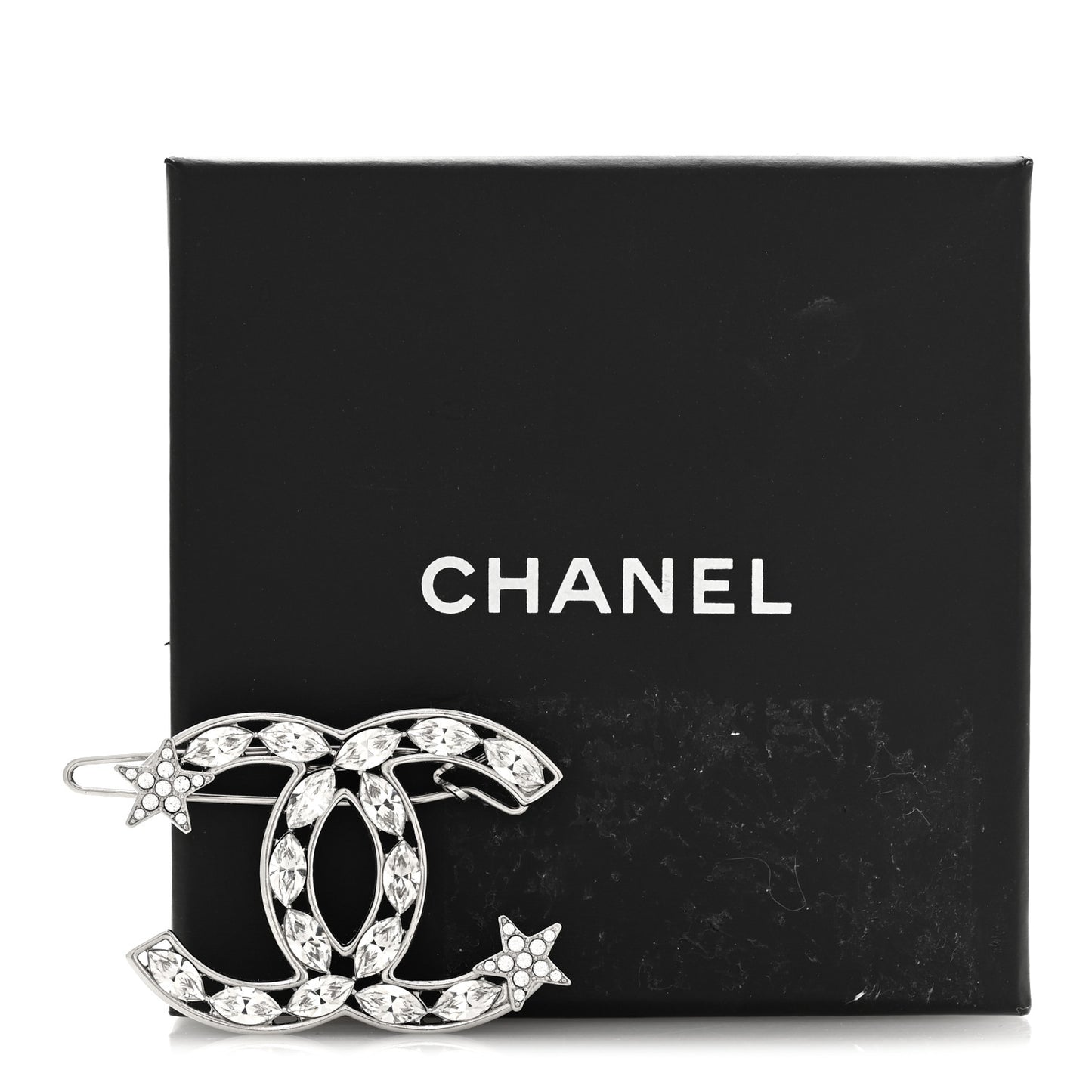 Crystal Starfall CC Hair Clip Silver