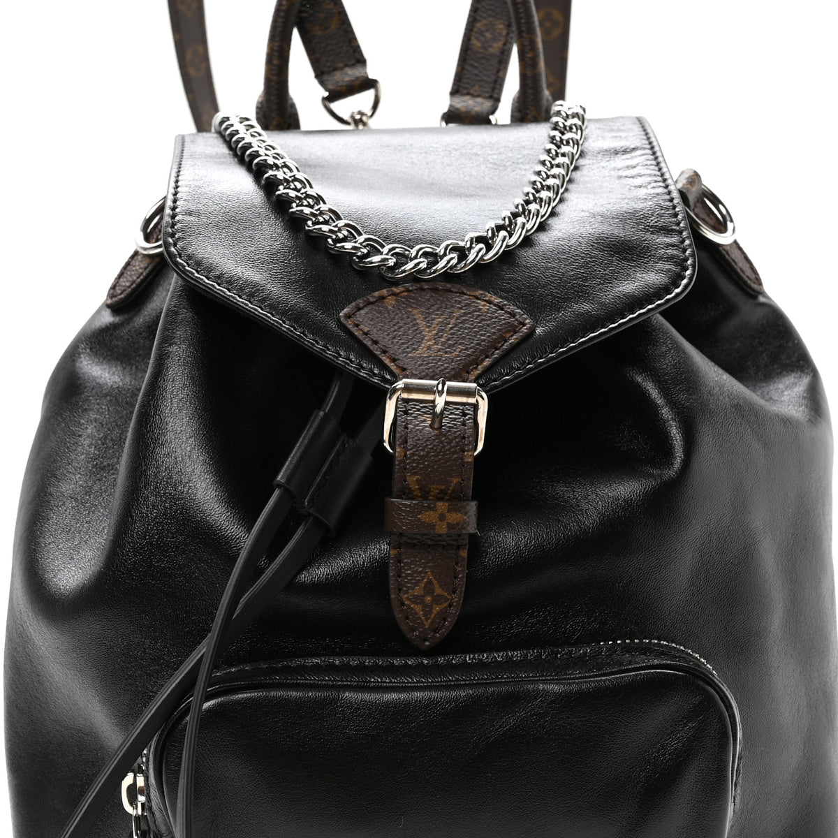 Lambskin Monogram Montsouris Vibe PM Black