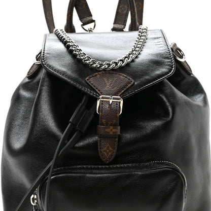 Louis Vuitton Lambskin Monogram Montsouris Vibe PM Black 7 of 9