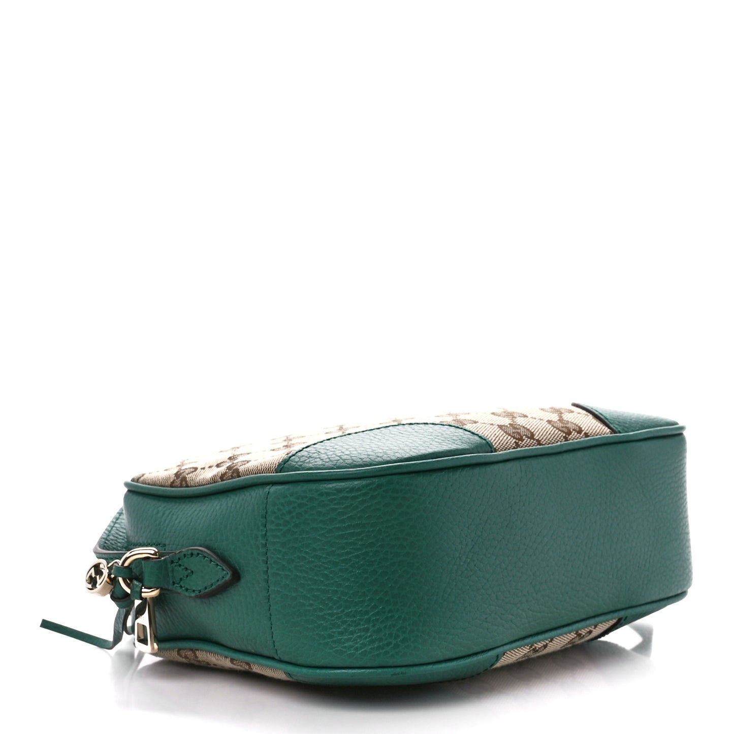 Monogram Dollar Calfskin Mini Bree Messenger Bag Beige Ebony Emerald