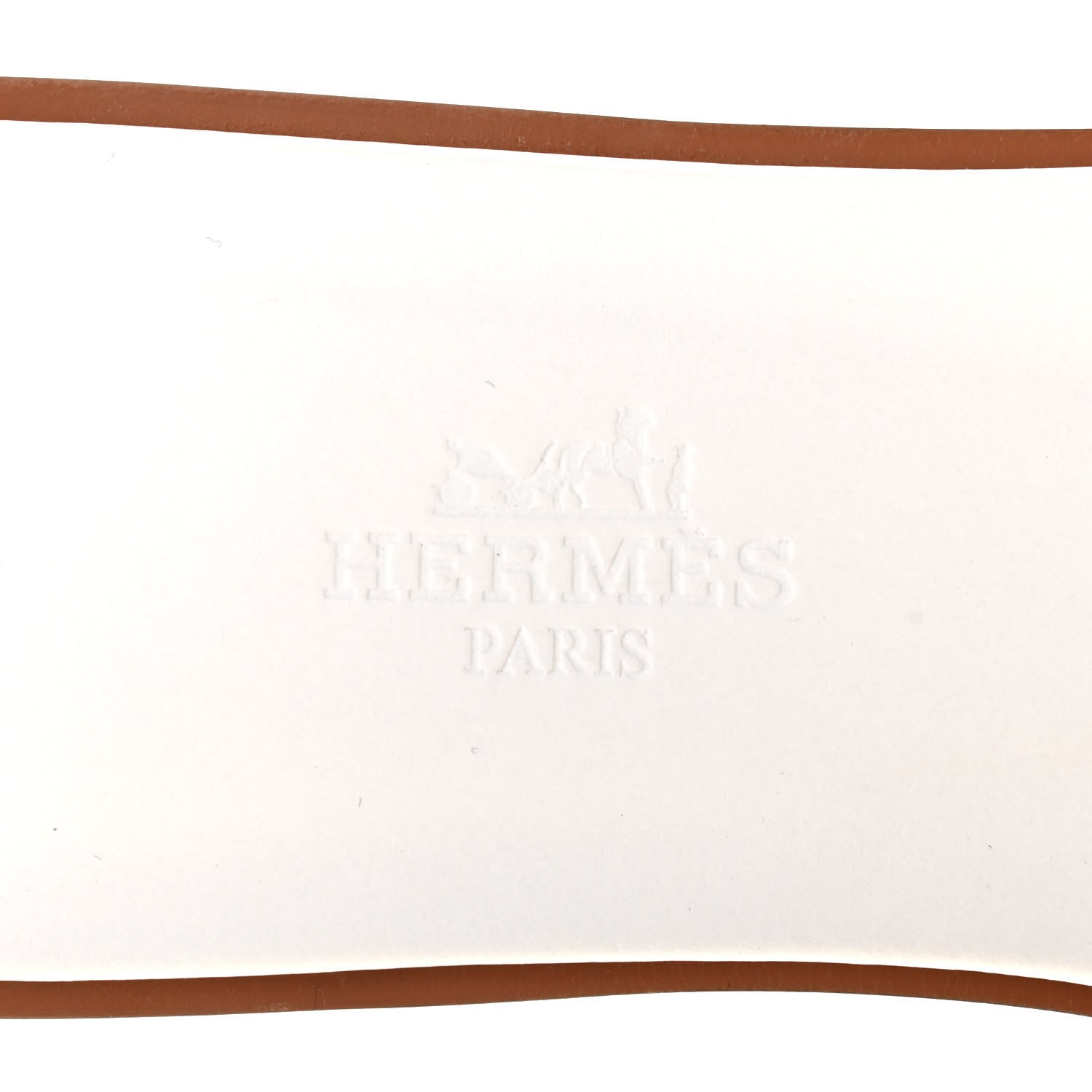 Hermes Box Calfskin Oran Sandals 36.5 White 7 of 9
