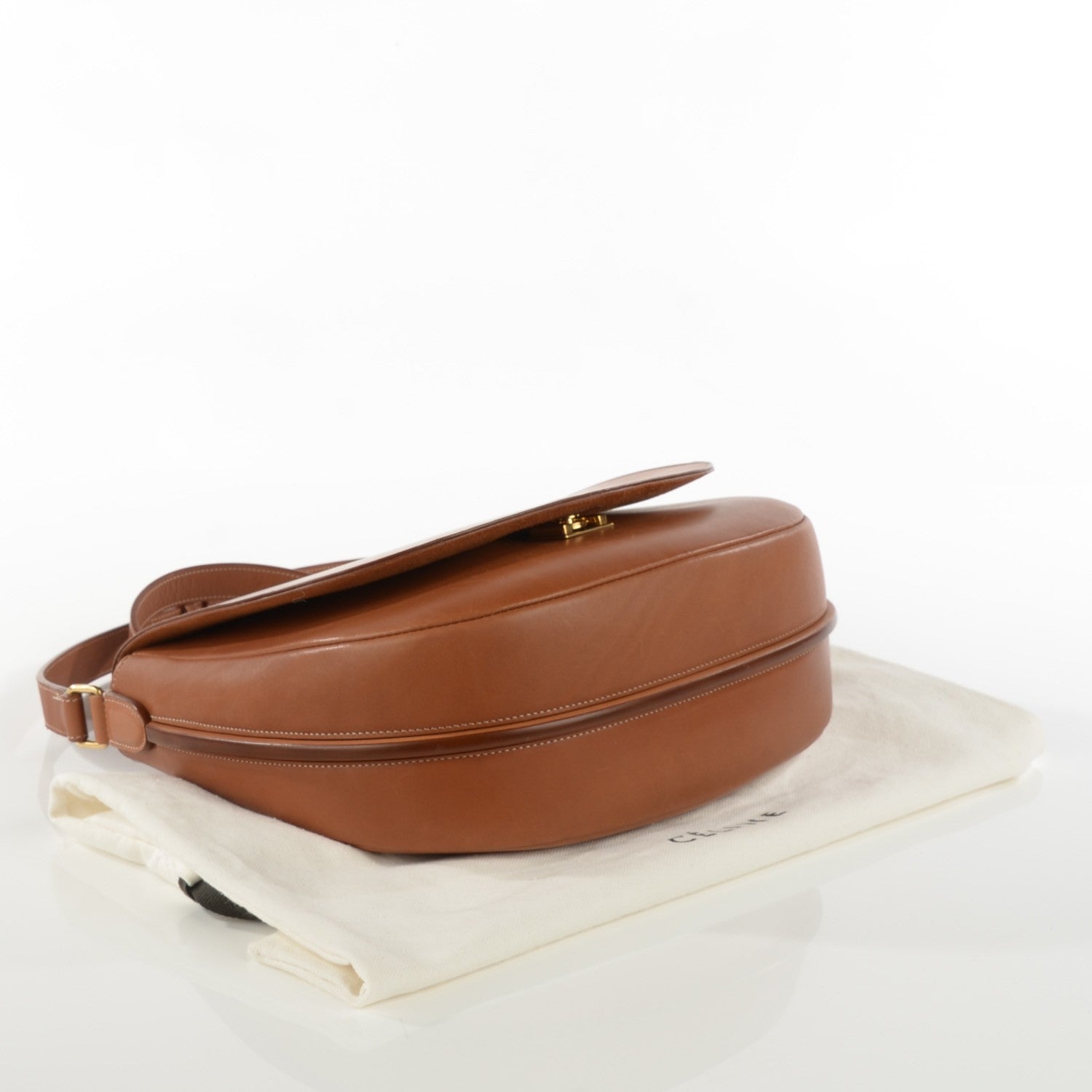Celine Natural Calfskin Trotteur Messenger Tan 5 of 10