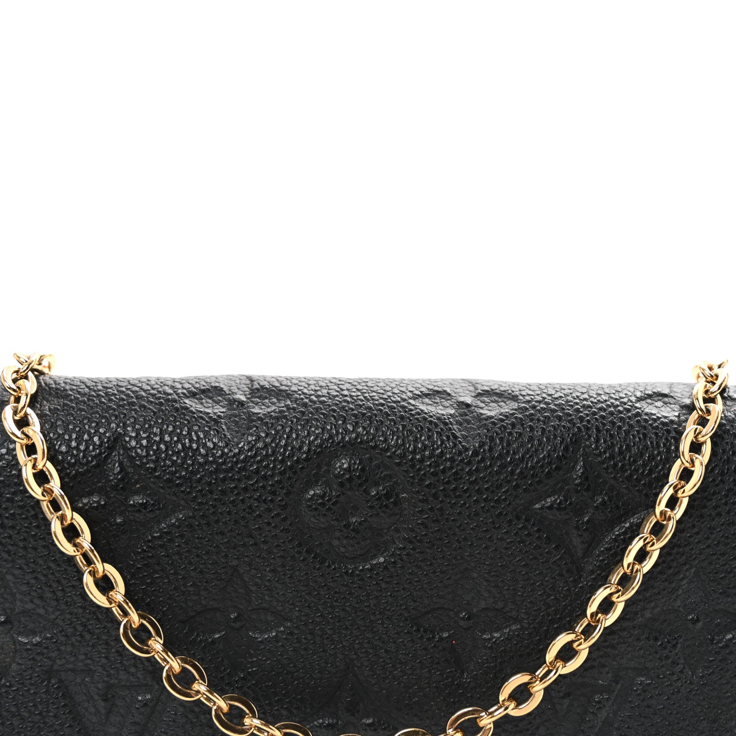 Louis Vuitton Empreinte Pochette Felicie Chain Wallet Black 7 of 9