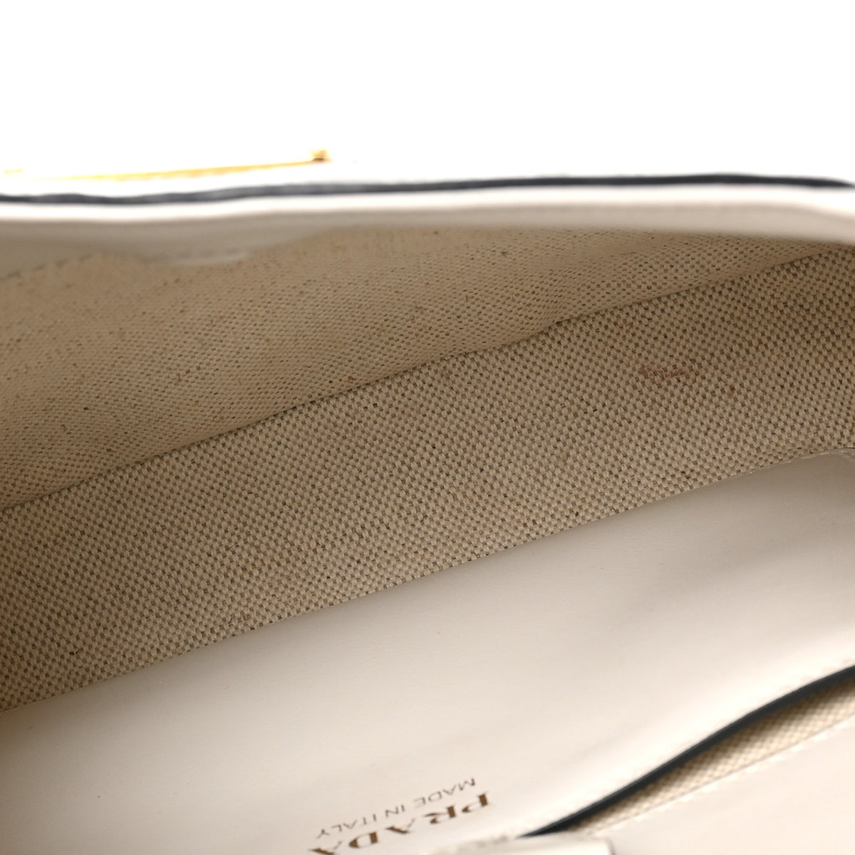 Paglia Spazzolato Shoulder Bag Naturale White