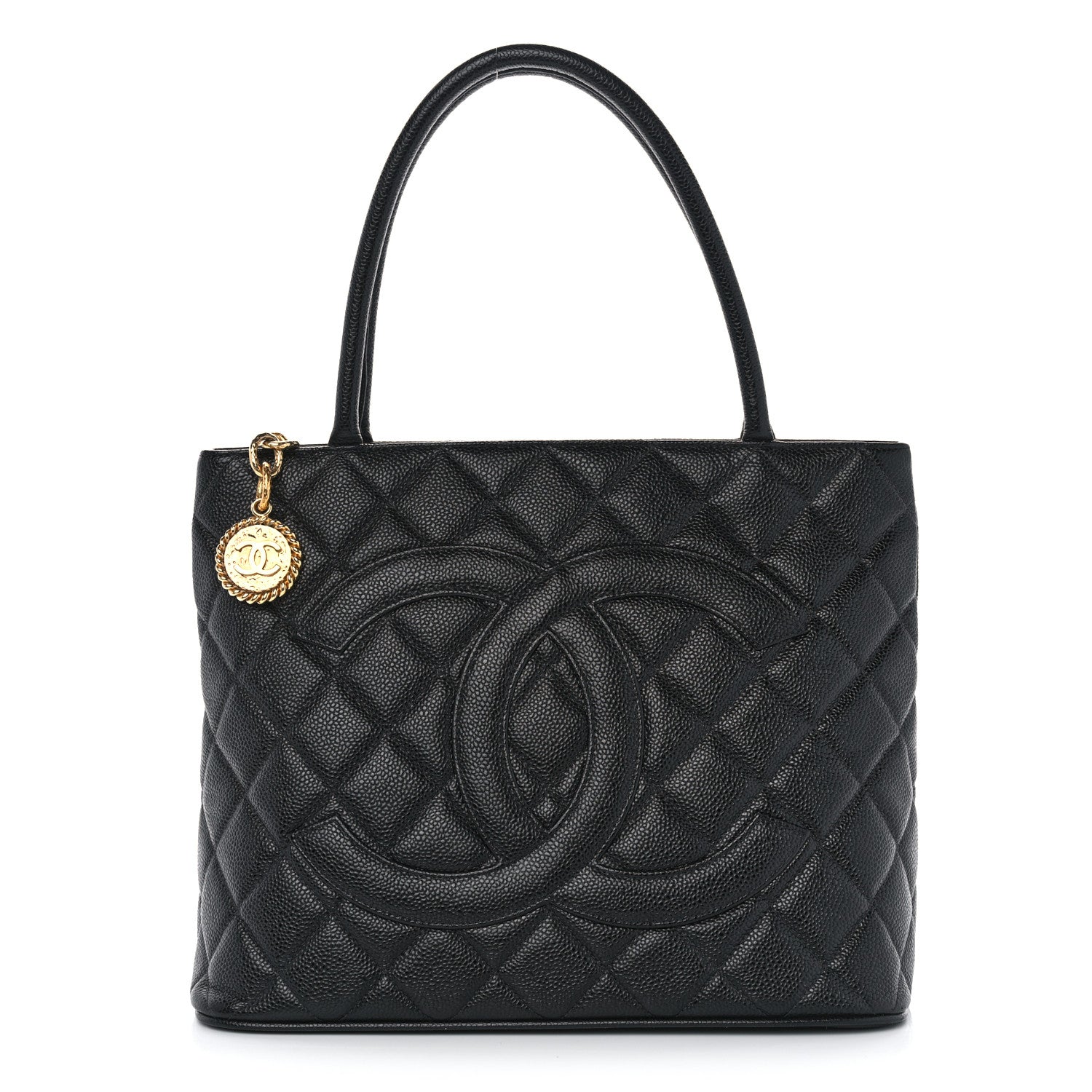 Chanel Caviar Quilted Medallion Tote Black 1 of 10