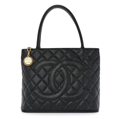 Chanel Caviar Quilted Medallion Tote Black 1 of 10
