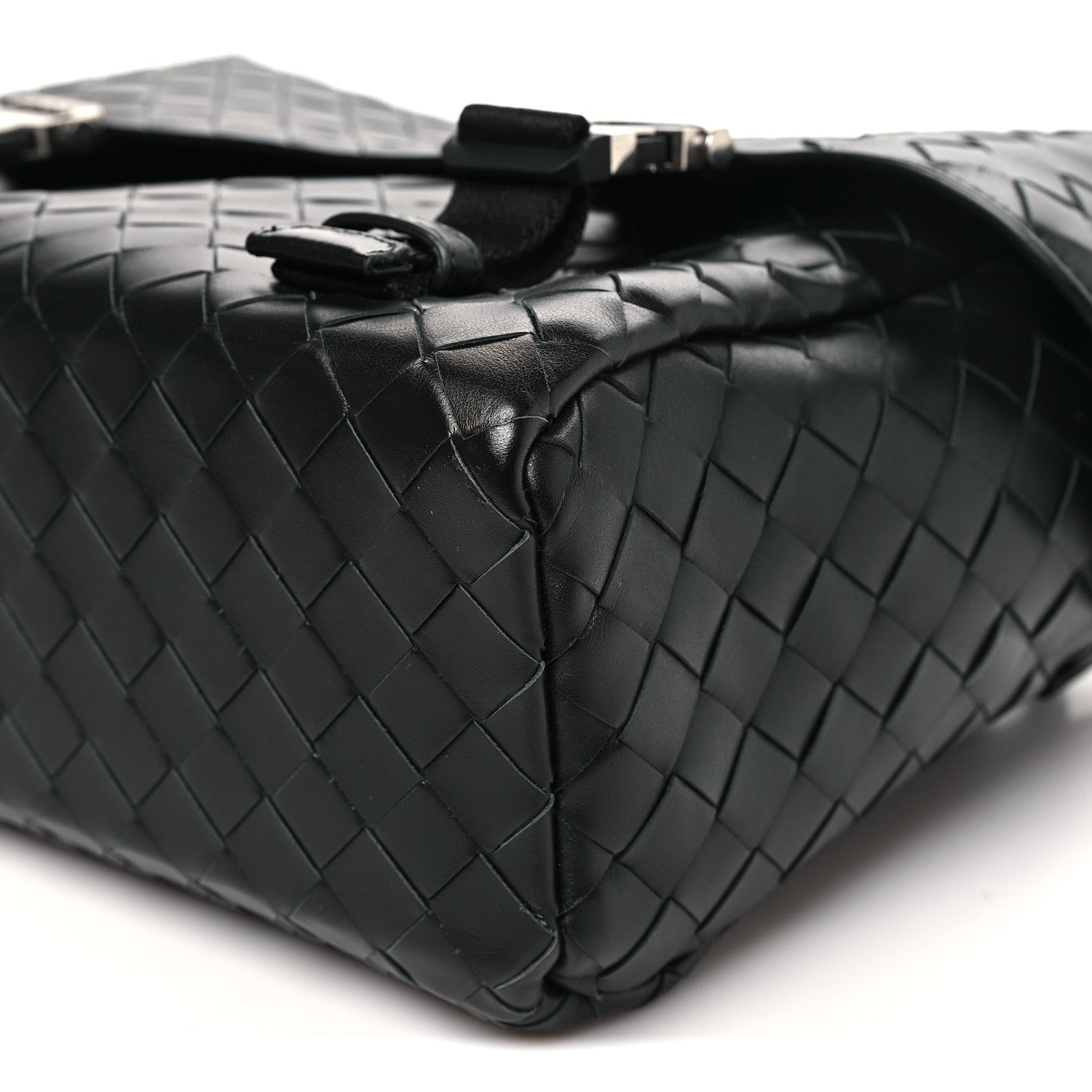 Bottega Veneta Nappa Intrecciato Postino Messenger Black 8 of 8