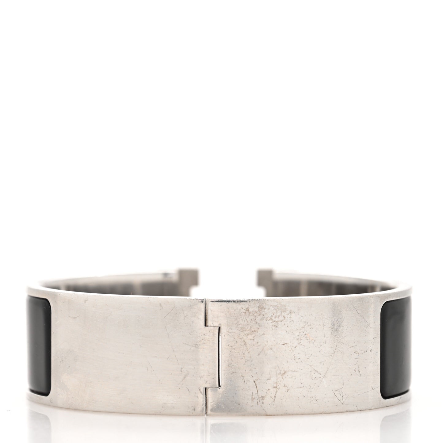 Enamel Wide Clic Clac H Bracelet PM Black