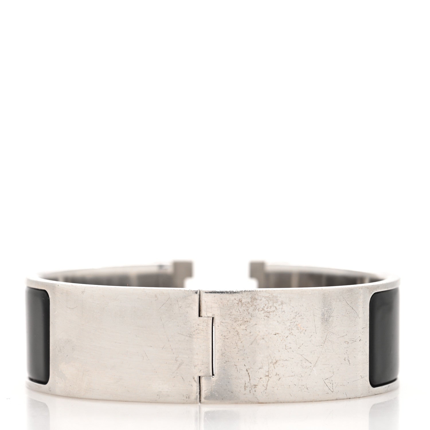 Hermes Enamel Wide Clic Clac H Bracelet PM Black 3 of 5