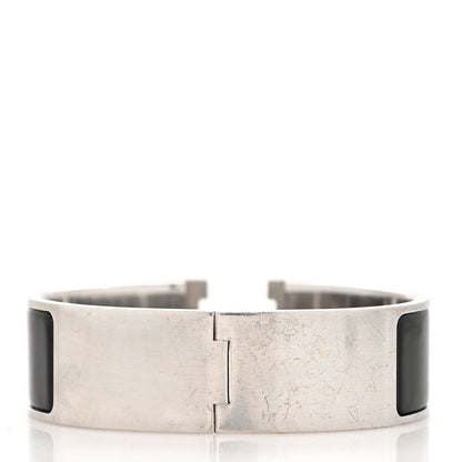 Hermes Enamel Wide Clic Clac H Bracelet PM Black 3 of 5