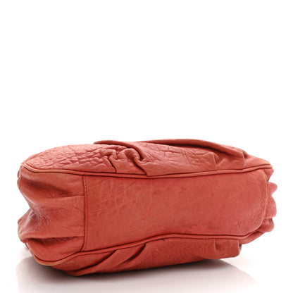 Fendi Crinkled Lambskin Small Mia Tote Red 4 of 11