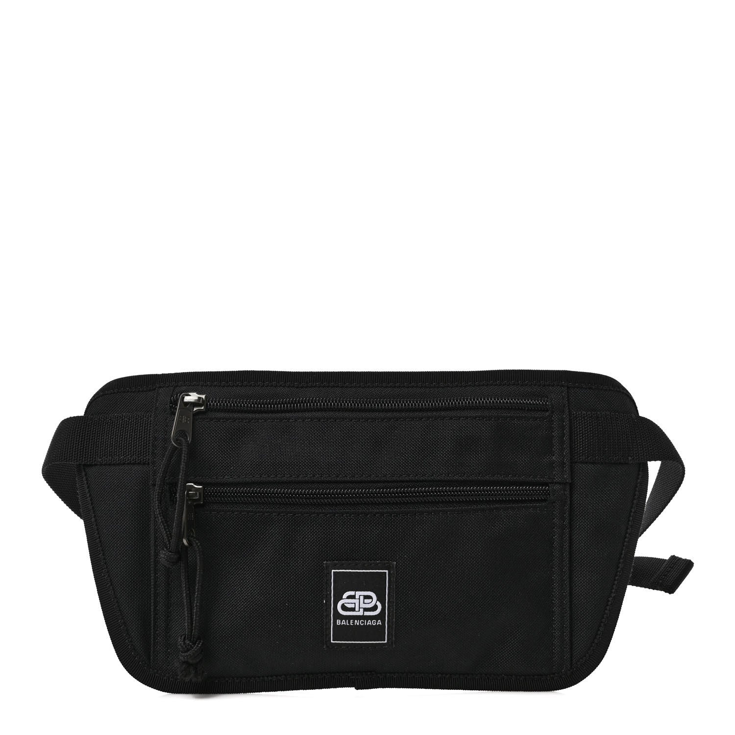 Balenciaga Sustainable Casual Nylon Weekend Belt Wallet Black 1 of 9