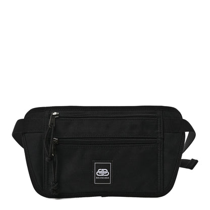 Balenciaga Sustainable Casual Nylon Weekend Belt Wallet Black 1 of 9