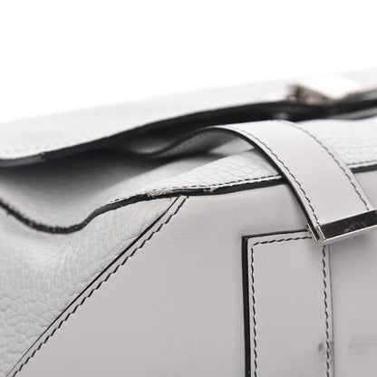 Proenza Schouler Pebbled Calfskin Small PS Courier Backpack Heather Grey 7 of 12