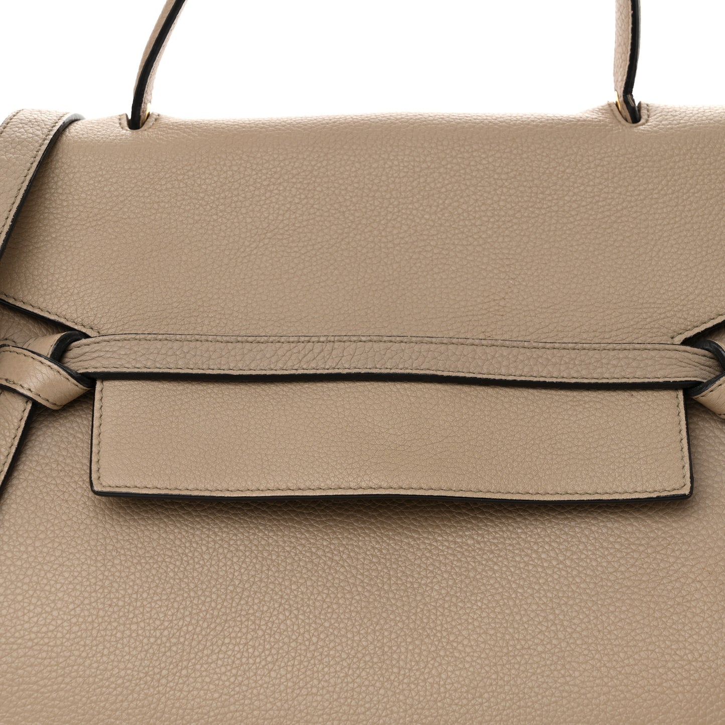 Grained Calfskin Mini Belt Bag Light Taupe