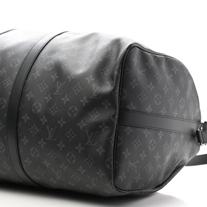 Louis Vuitton Monogram Eclipse Keepall Bandouliere 55 9 of 11