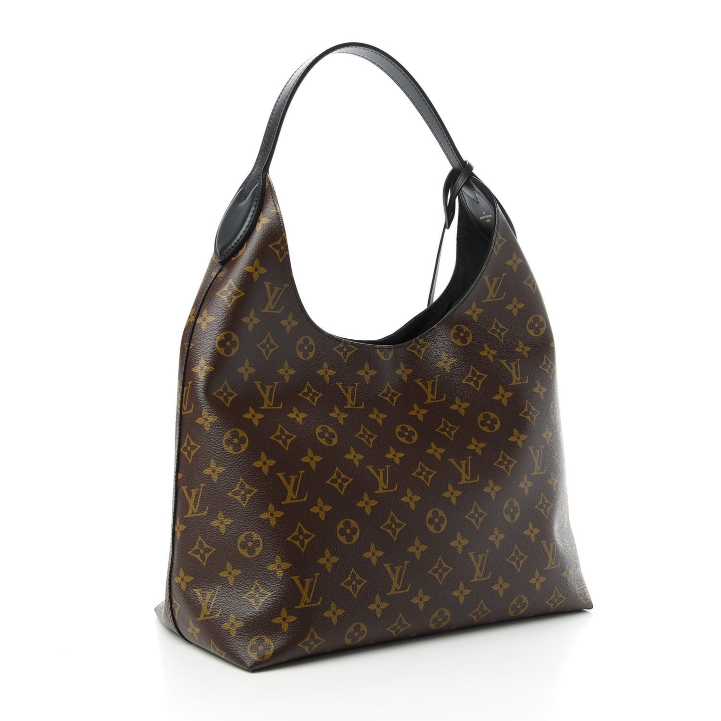 Monogram Flower Hobo Black