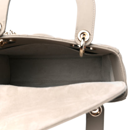 Christian Dior Lambskin Cannage Small Lady Dior Hazelnut 5 of 10
