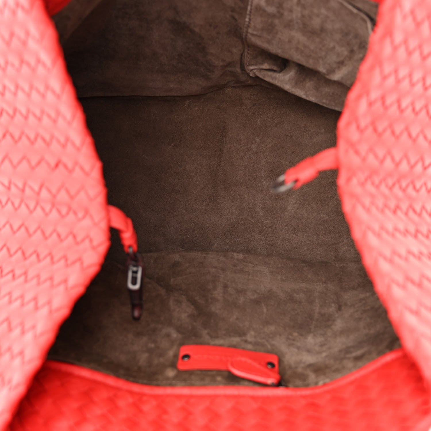 Bottega Veneta Nappa Intrecciato Large Cesta Tote Red 5 of 10