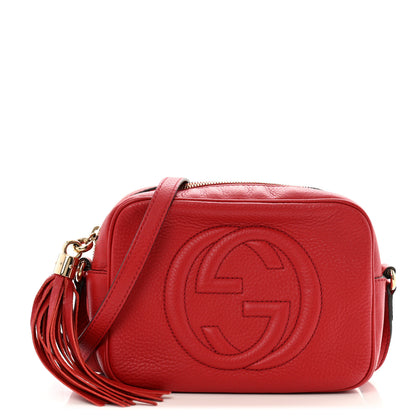 Gucci Pebbled Calfskin Small Soho Disco Bag Tabasco Red 1 of 15