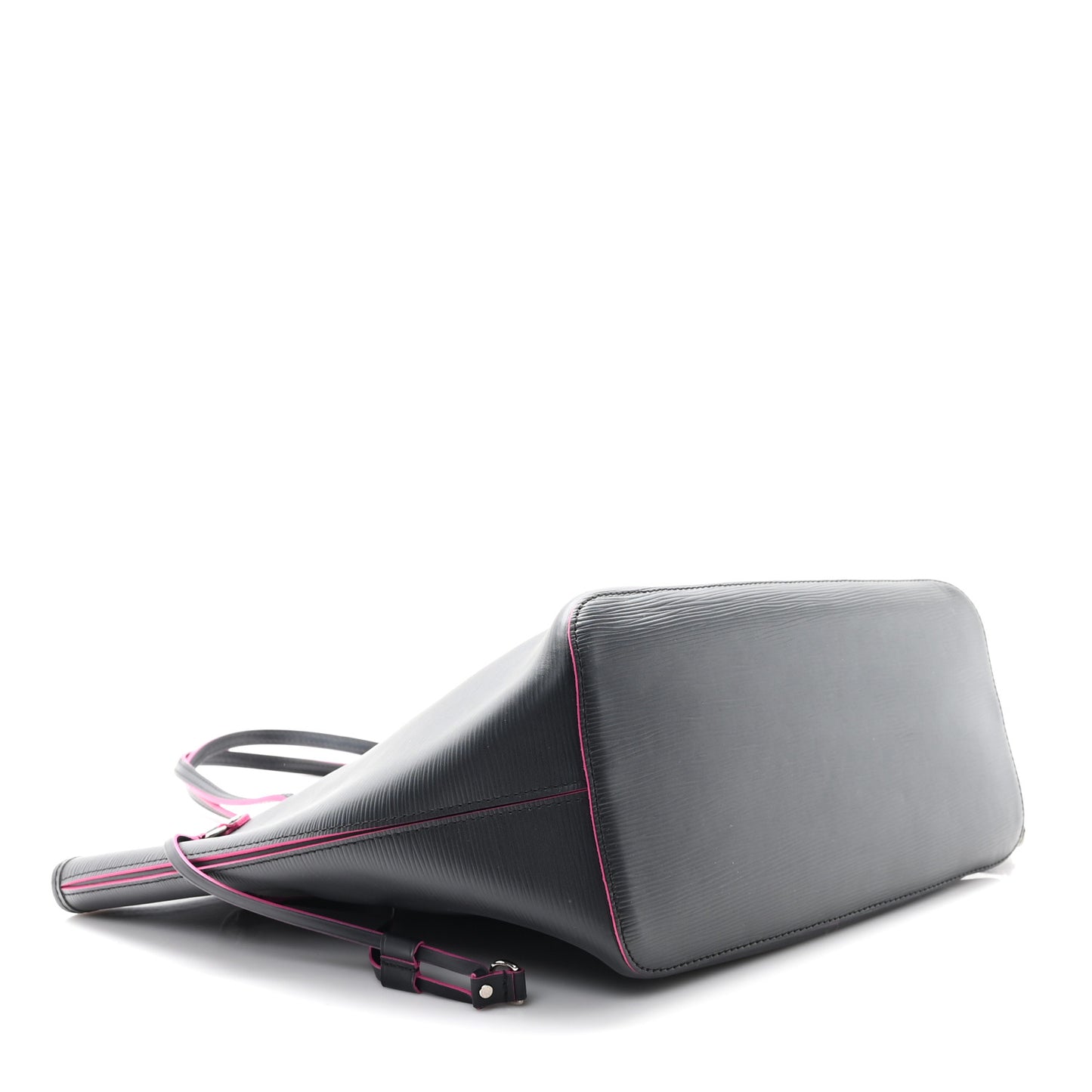 Epi Neverfull MM Black Hot Pink