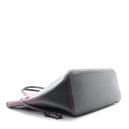 Louis Vuitton Epi Neverfull MM Black Hot Pink 5 of 12