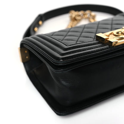Chanel Lambskin Quilted Small Boy Flap Black 8 of 9