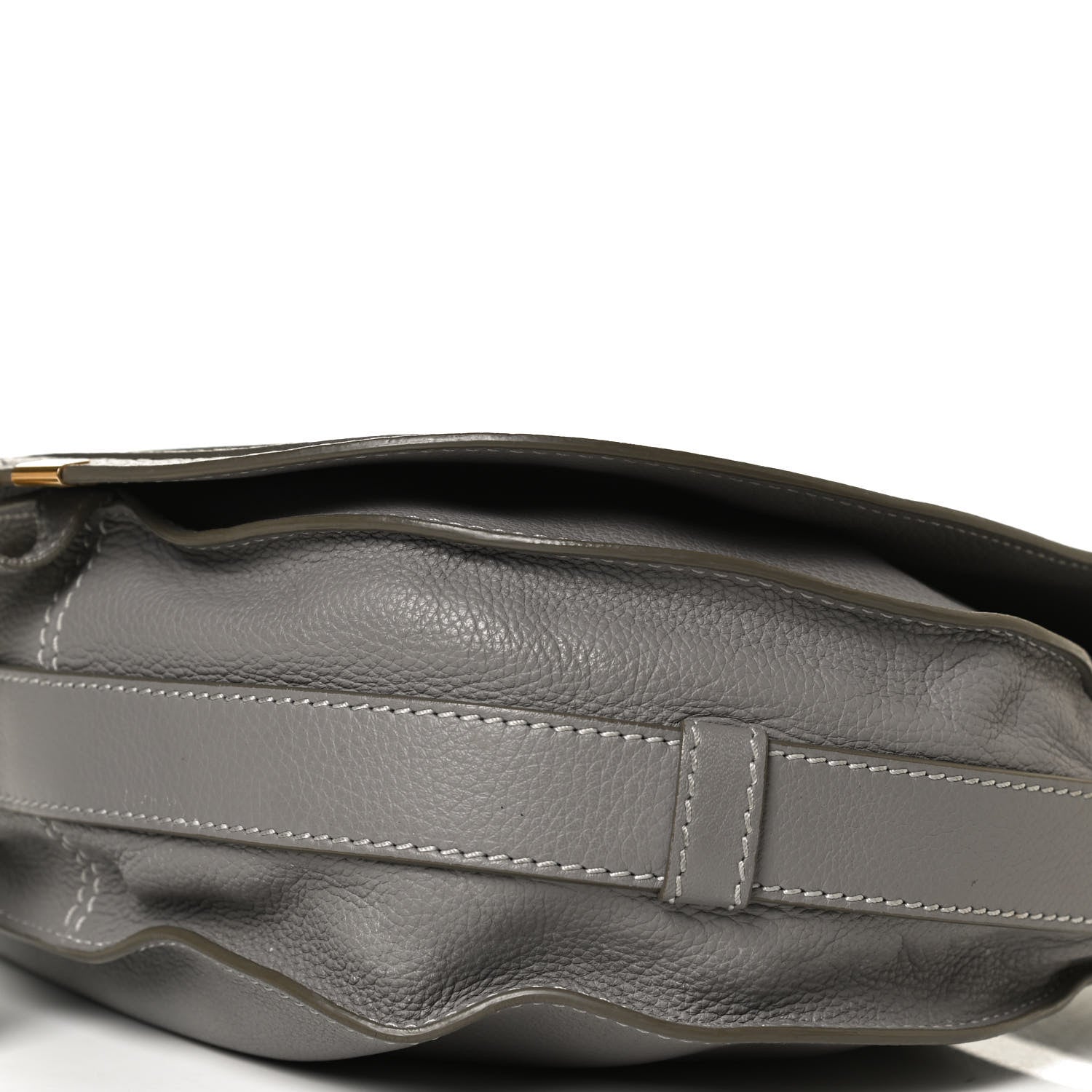 Chloe Calfskin Medium Marcie Round Crossbody Bag Cashmere Grey 10 of 10