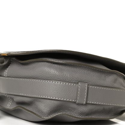 Chloe Calfskin Medium Marcie Round Crossbody Bag Cashmere Grey 10 of 10