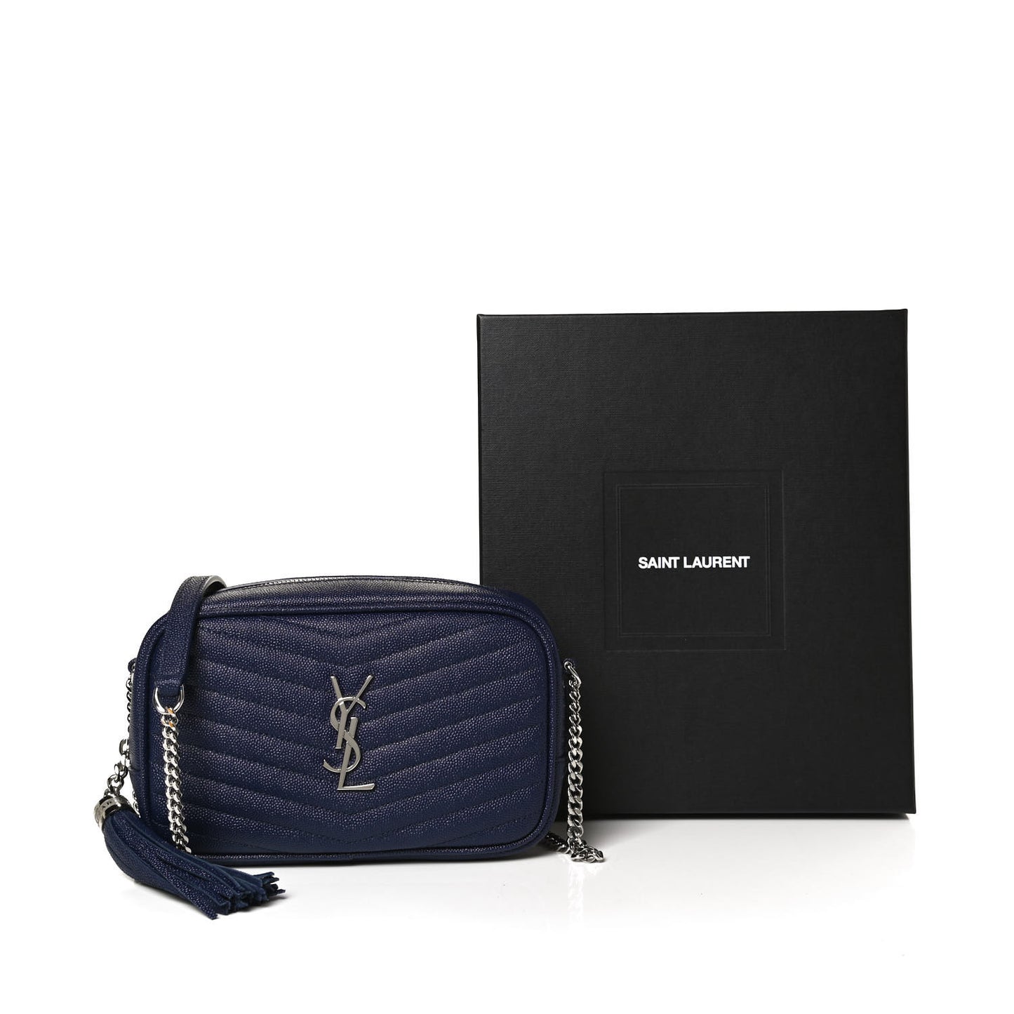 Grain De Poudre Matelasse Monogram Mini Lou Camera Bag Denim
