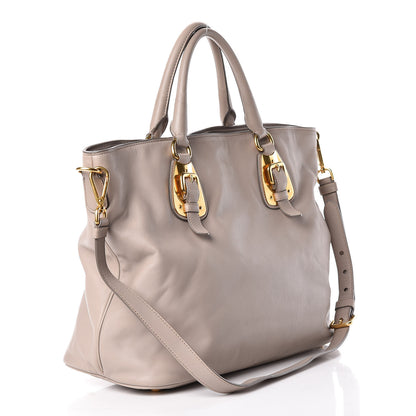 Prada Soft Calf Tote Pomice 3 of 16