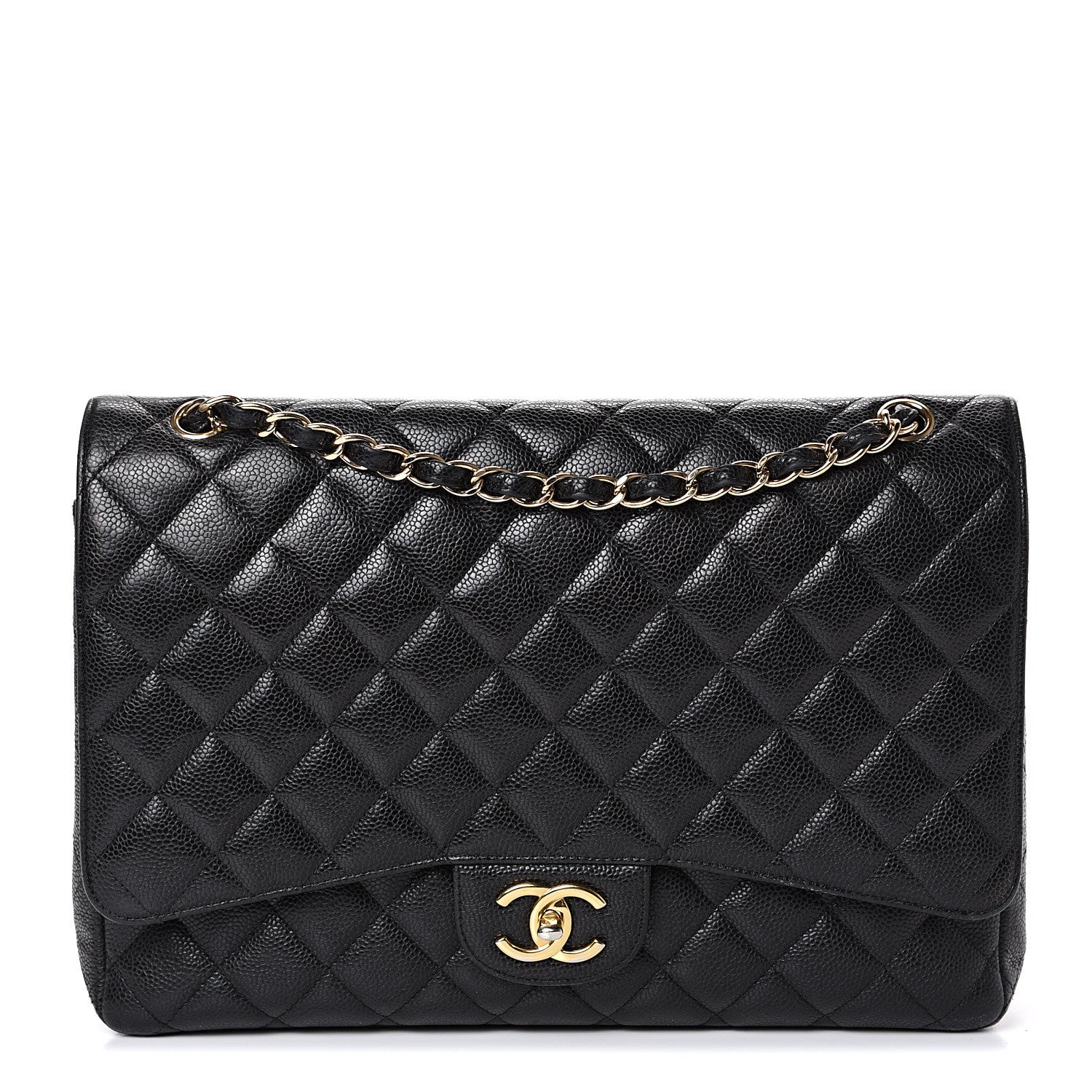 Chanel Caviar Quilted Maxi Double Flap Black 1 of 19