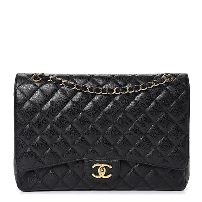 Chanel Caviar Quilted Maxi Double Flap Black 1 of 19