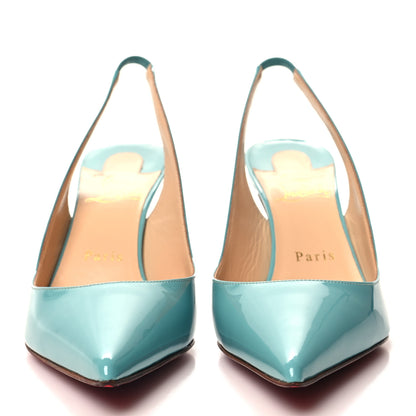 Christian Louboutin Patent Clare Sling 80 Pumps 38 Noumea 2 of 8