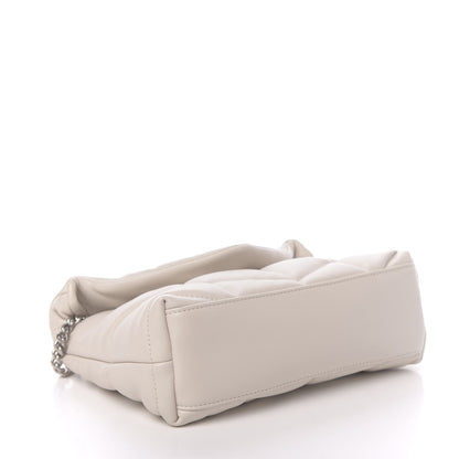 Saint Laurent Lambskin Quilted Toy Loulou Puffer Monogram Chain Satchel Crema Soft 4 of 10