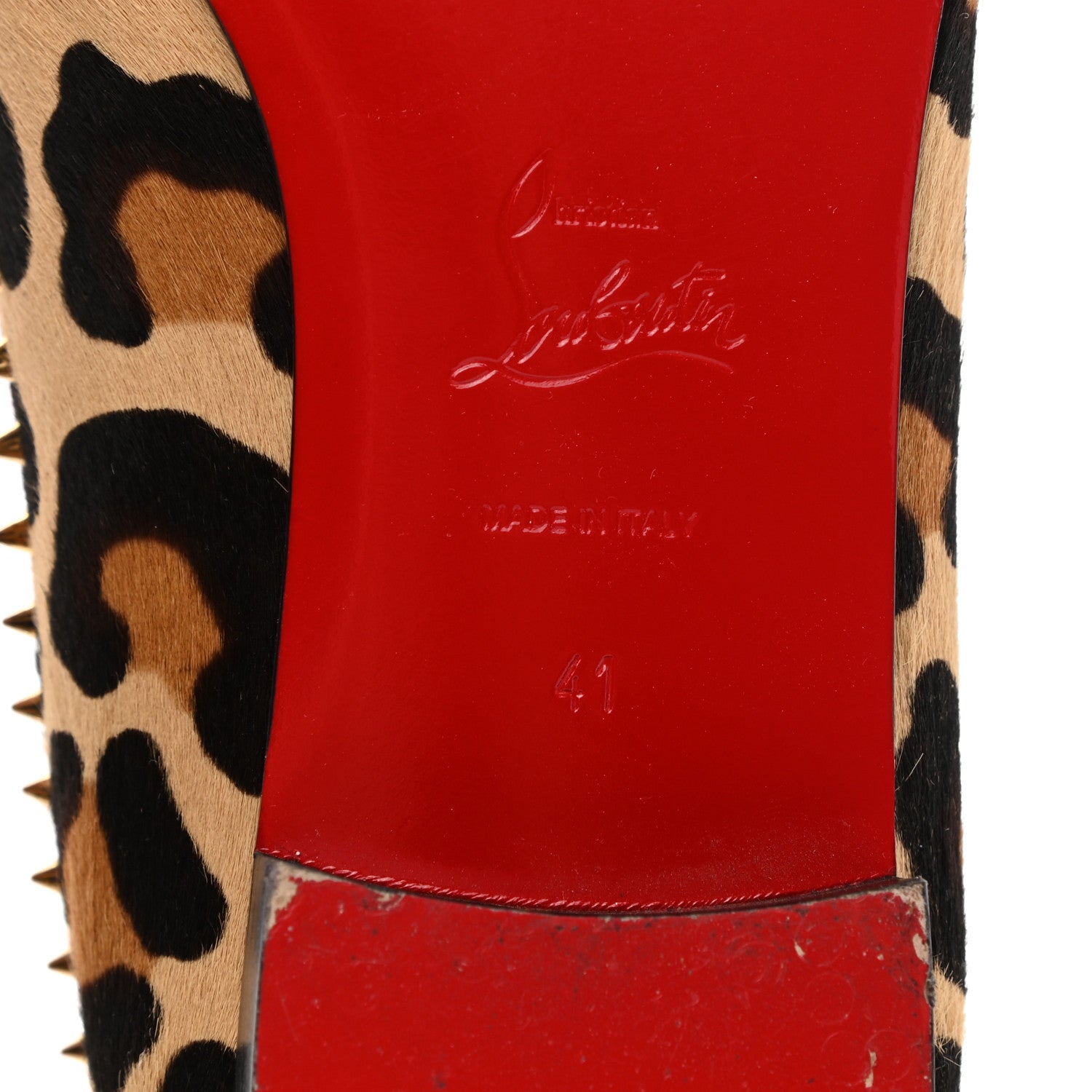 Christian Louboutin Pony Hair Safari Mi Corozon Loafers 41 Brown 7 of 11