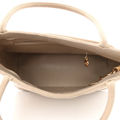 Chanel Lambskin Quilted Medallion Tote Light Beige 4 of 15