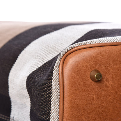 Burberry Canvas Mega Check Medium Ashby Hobo Saddle Brown 19 of 22