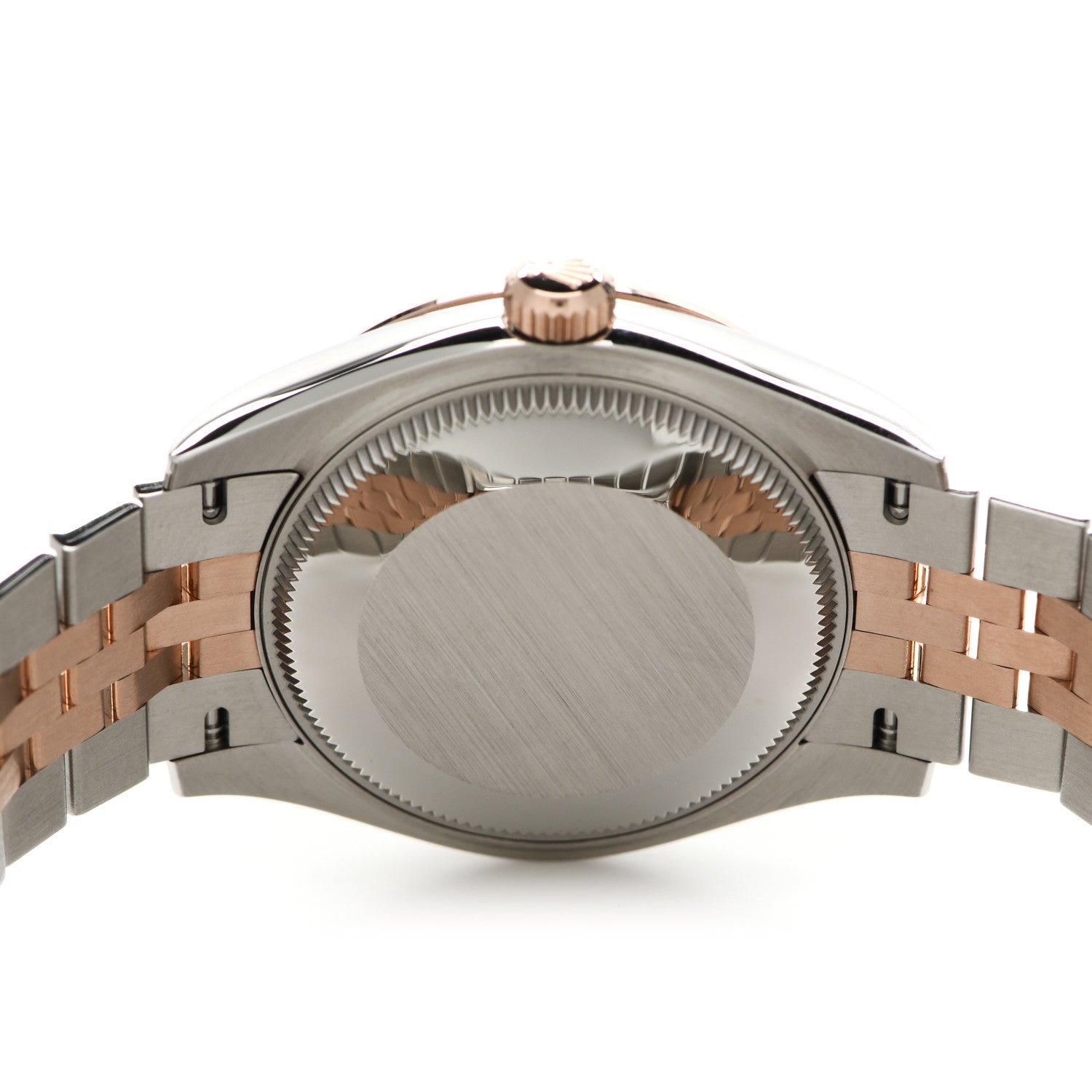 Rolex Stainless Steel 18K Everose Gold Diamond 31mm Oyster Perpetual Datejust Watch Dark Rhodium Roman 278271 4 of 5