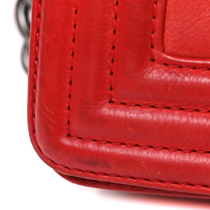 Chanel Calfskin Double Stitch Small Boy Flap Red 12 of 12