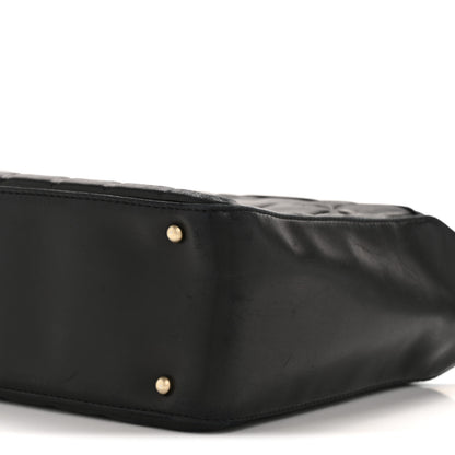 Chanel Lambskin Quilted Medium Chocolate Bar Shoulder Bag Black 10 of 13