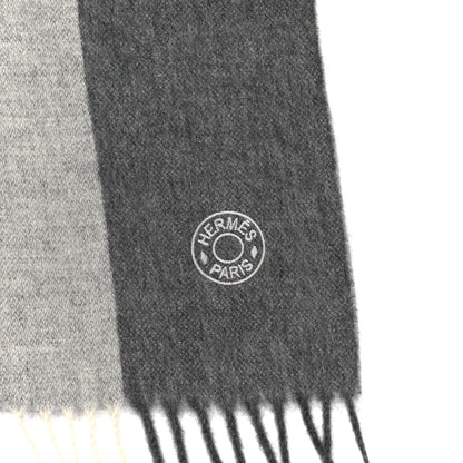 Hermes Cashmere Summer Block Muffler Gris Chine 3 of 4