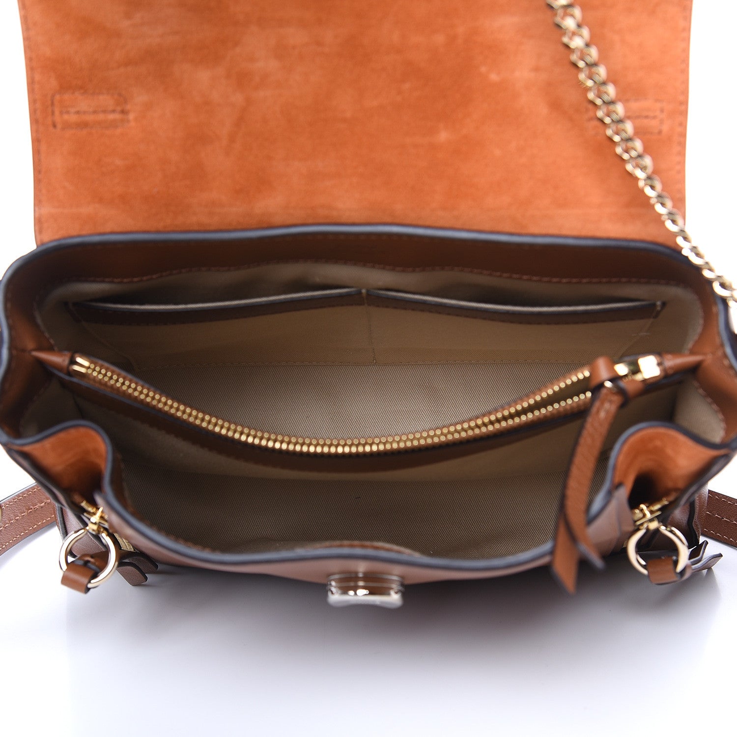 Chloe Calfskin Small Faye Day Shoulder Bag Tan 5 of 9