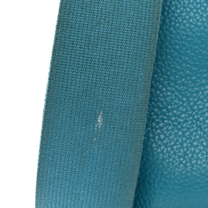 Hermes Taurillon Clemence Evelyne III GM Turquoise 13 of 15