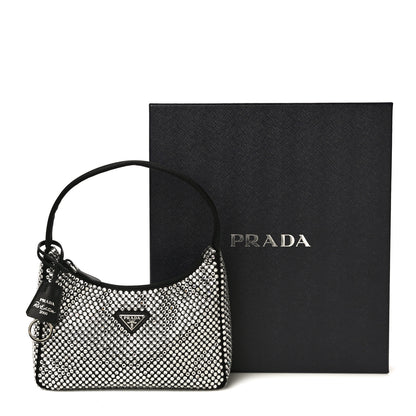 Prada Satin Crystal Mini Re-Edition 2000 Bag Cristal 11 of 11