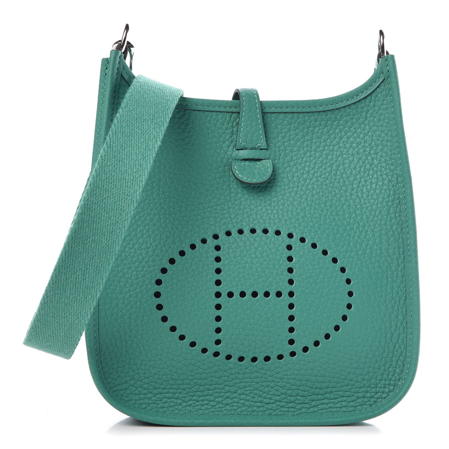 Hermes Taurillon Clemence Evelyne TPM Vert Verone 1 of 8