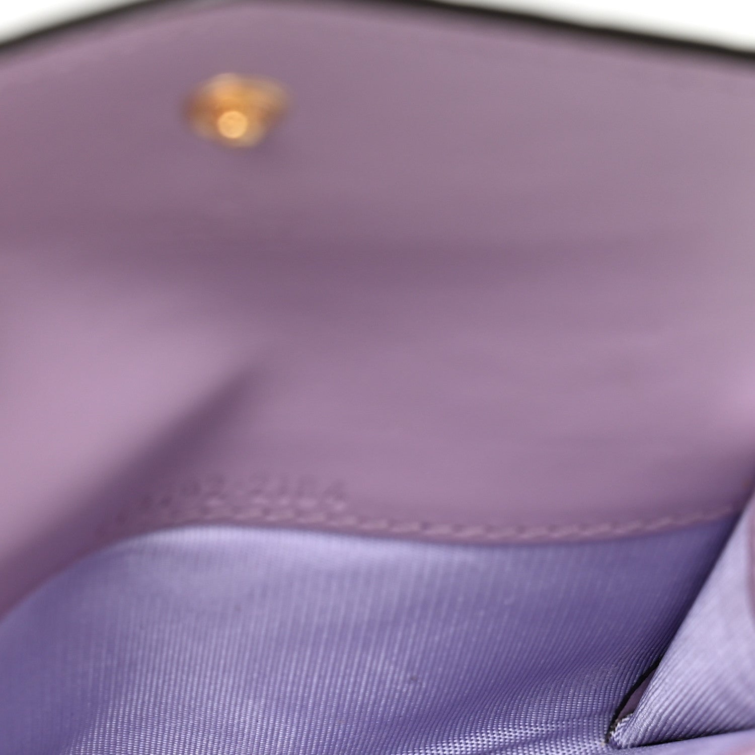 Gucci Calfskin Jumbo GG Embossed Snap Wallet Lilac 5 of 9